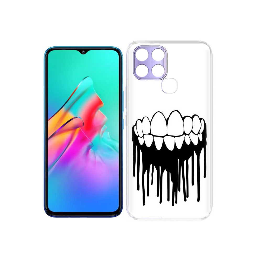 

Чехол MyPads Tocco для Infinix Smart 6 зубы, Прозрачный, Tocco