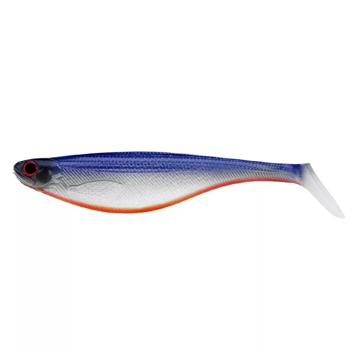 

Силиконовая Приманка Sprut Akira SUPER Shad 200 SB, Синий;серебристый;красный, Akira