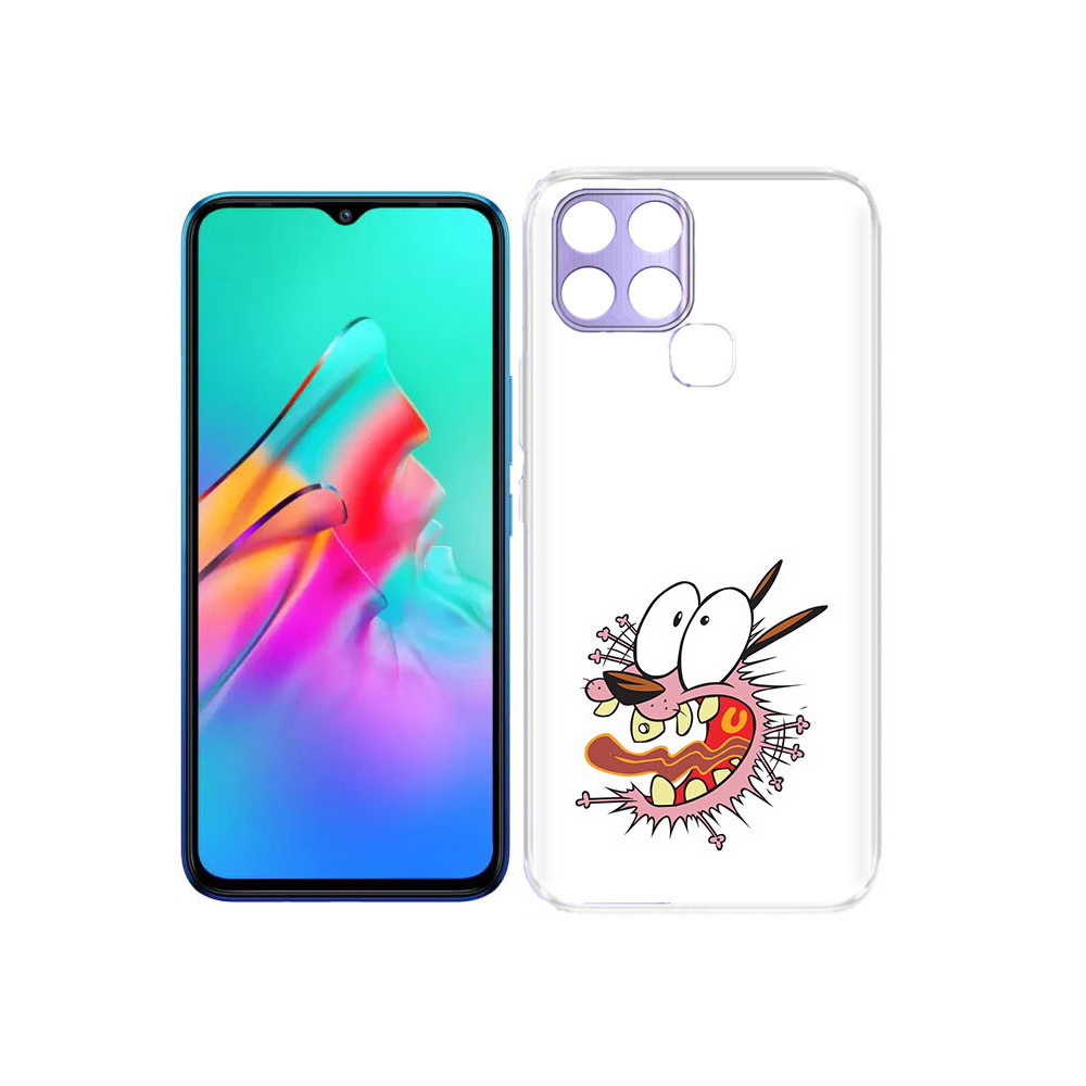 

Чехол MyPads Tocco для Infinix Smart 6 испуганный бобик, Прозрачный, Tocco