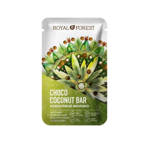 Шоколад Royal Forest молочный кокосовое молоко 20 г