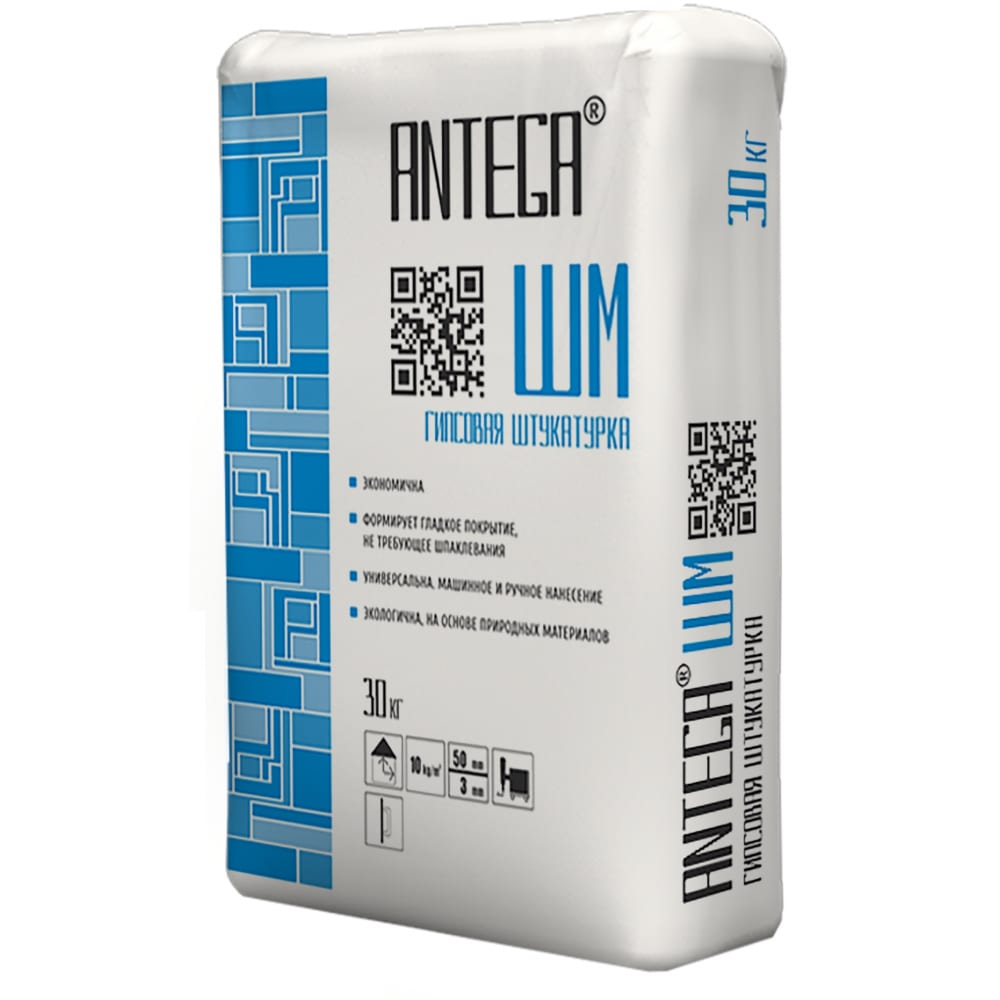 

Гипсовая штукатурка ANTEGA ШМ 30 кг ANT-4010