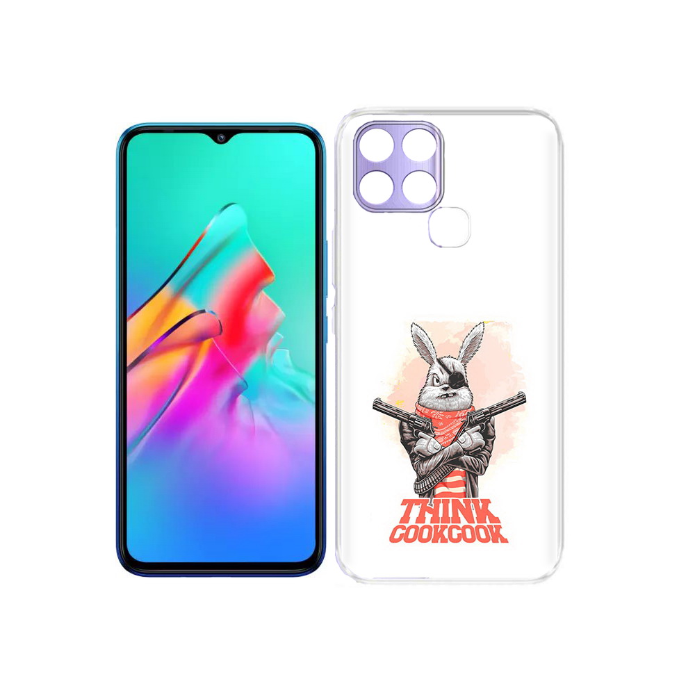 

Чехол MyPads Tocco для Infinix Smart 6 кролик пират, Прозрачный, Tocco