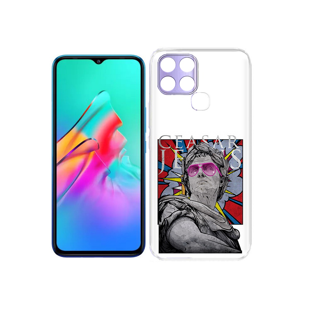 

Чехол MyPads Tocco для Infinix Smart 6 крутая статуя свободы, Прозрачный, Tocco