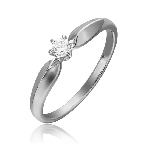 

Кольцо из белого золота с бриллиантом р. 18 PLATINA jewelry 01-0844-00-101-1120-30, 01-0844-00-101-1120-30