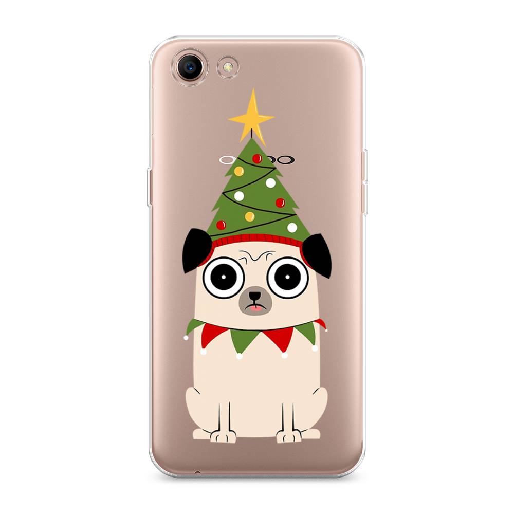 

Чехол для Oppo A83 "Собачка с ёлочкой", Бежевый;красный;зеленый, 250150-1