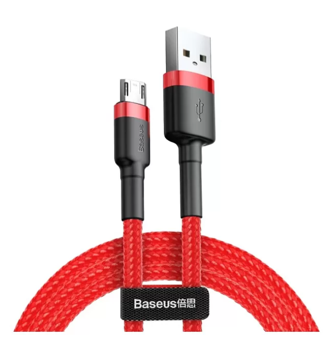 

Кабель Baseus Cafule USB - microUSB, 2 м, красный (CAMKLF-C09)