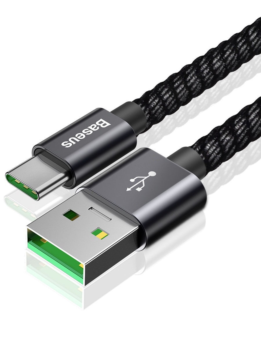 

Кабель Baseus USB - USB Type-C 1 м, черный (CATKC-A01)