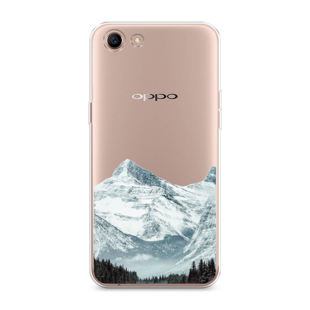 

Чехол для Oppo A83 "Горы арт 1", Белый;зеленый, 250150-2