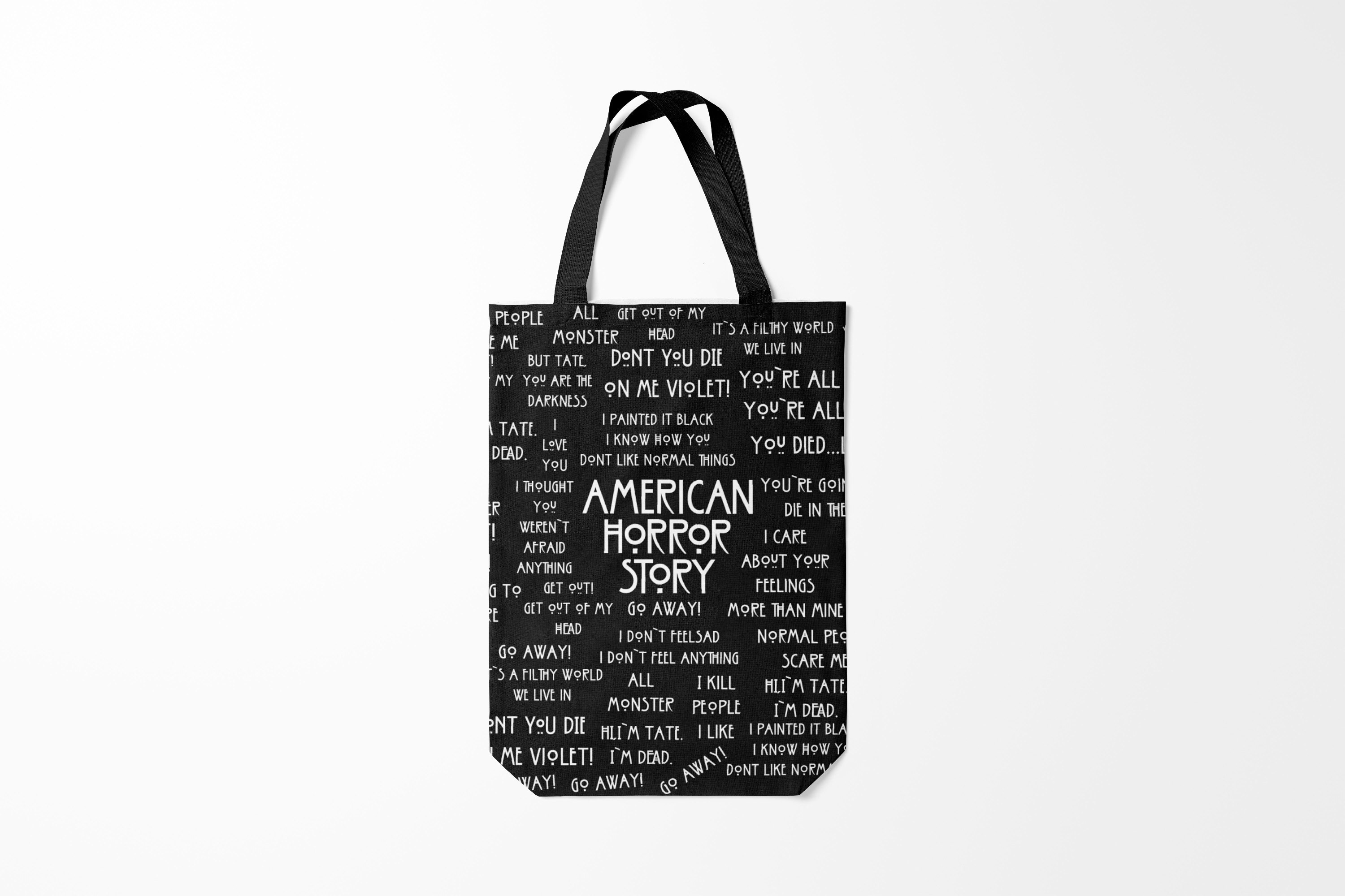 

Сумка шoппер унисекс Burnettie American Horror Story AHS, черный, American Horror Story AHS