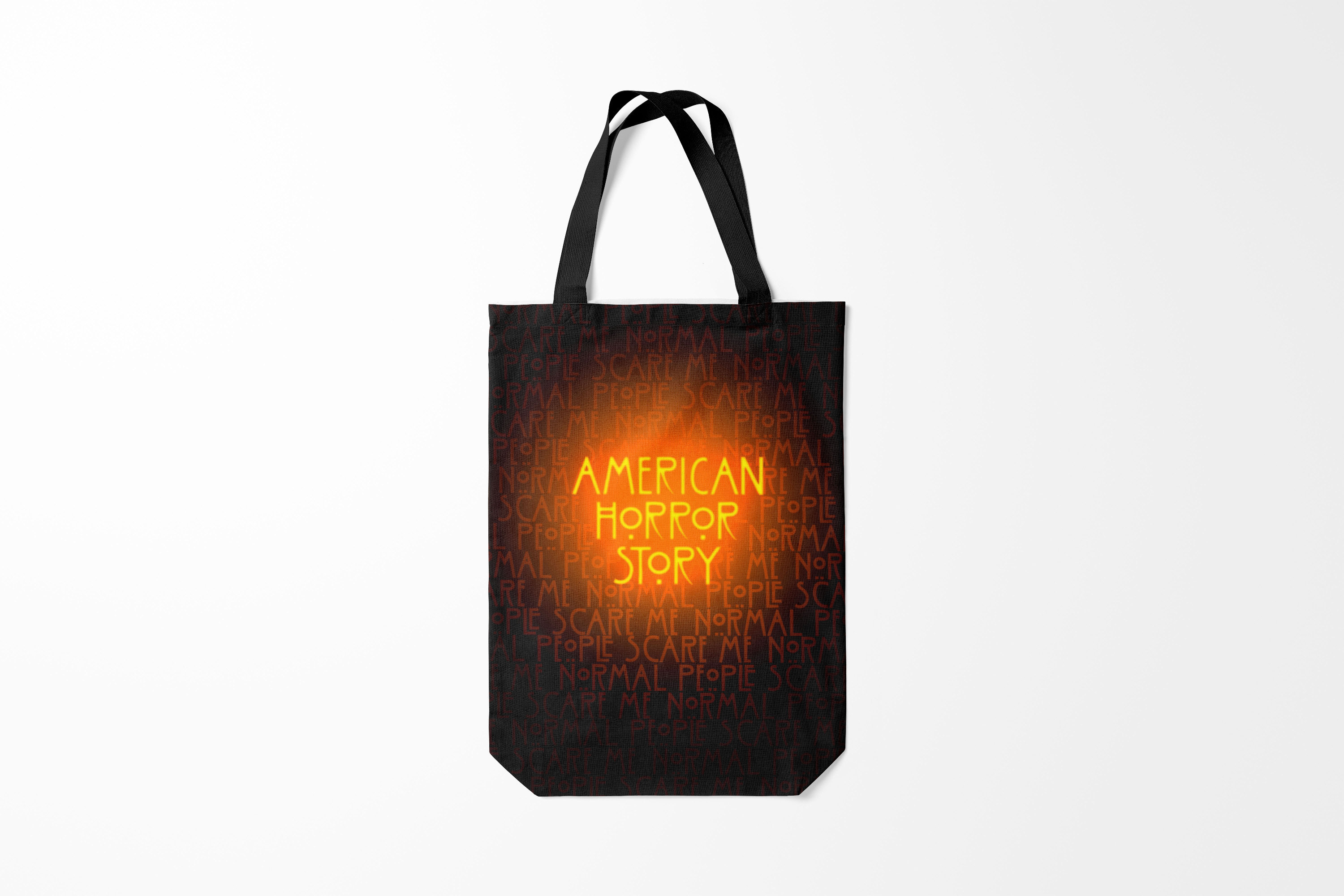 

Сумка шoппер унисекс Burnettie American Horror Story AHS, черный, American Horror Story AHS