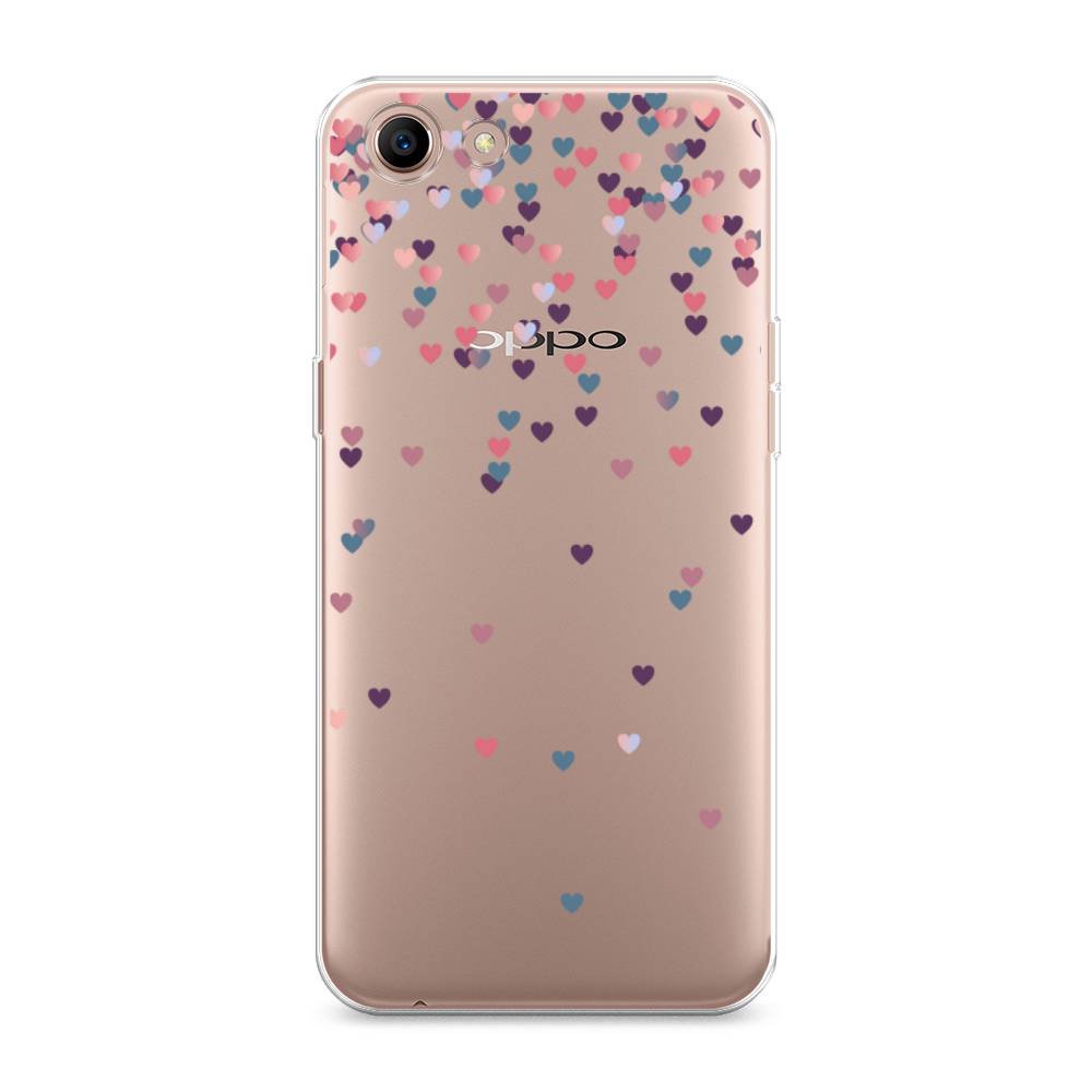 

Чехол для Oppo A83 "Посыпка сердечки", Розовый;фиолетовый, 250150-3