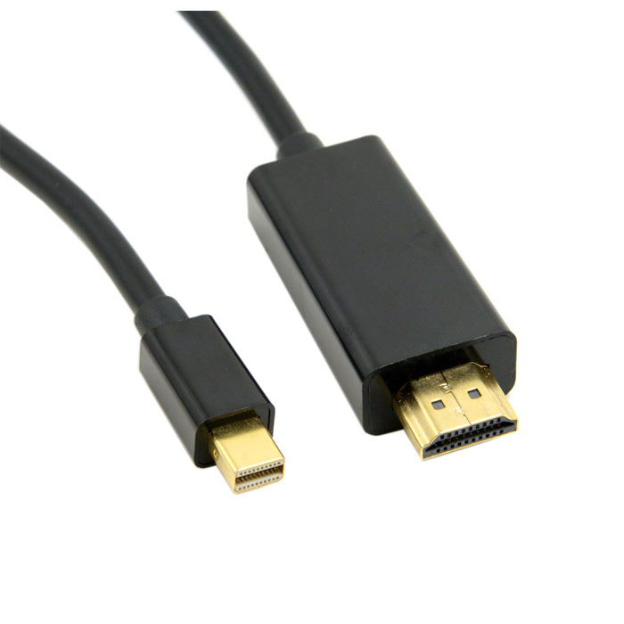 

Кабель Display port mini (m) - HDMI(m) 1.8m черный, экран