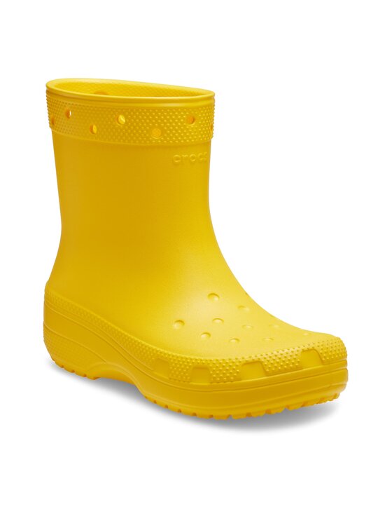 Резиновые ботинки женские Crocs Classic Rain Boot 208363 желтые 39-40 EU