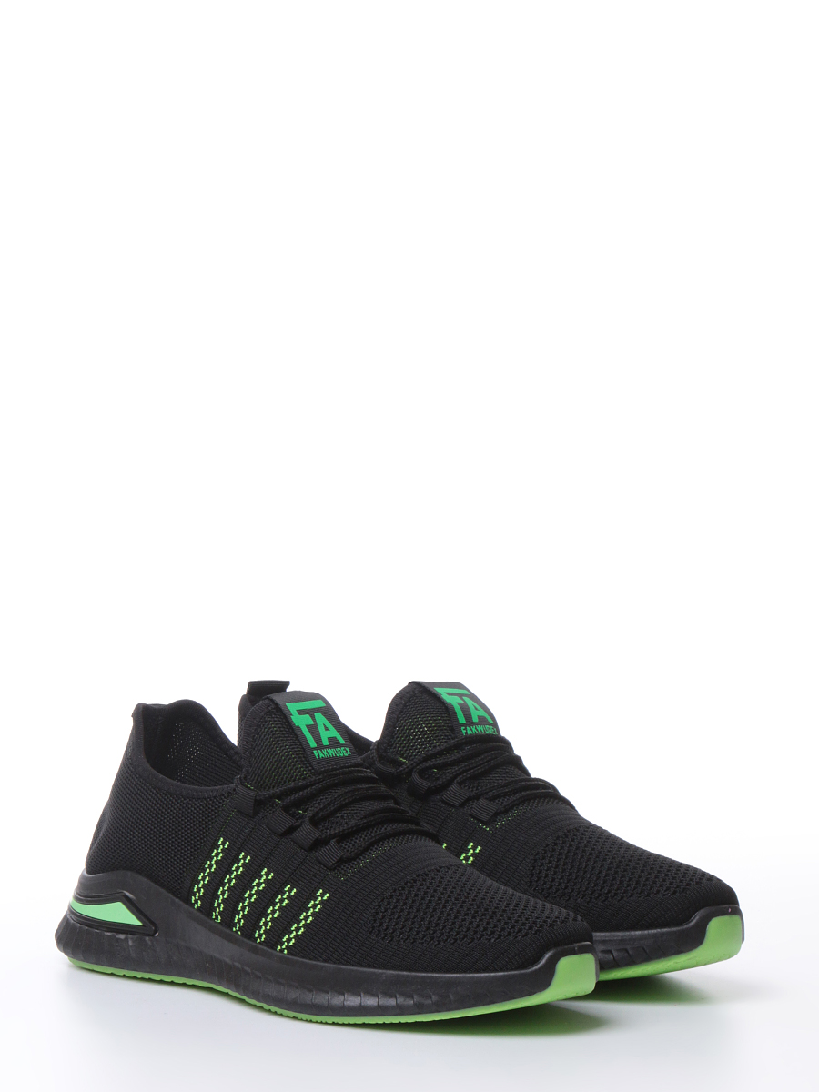 фото Кроссовки мужские color me к17-4 black/green черные 40 ru