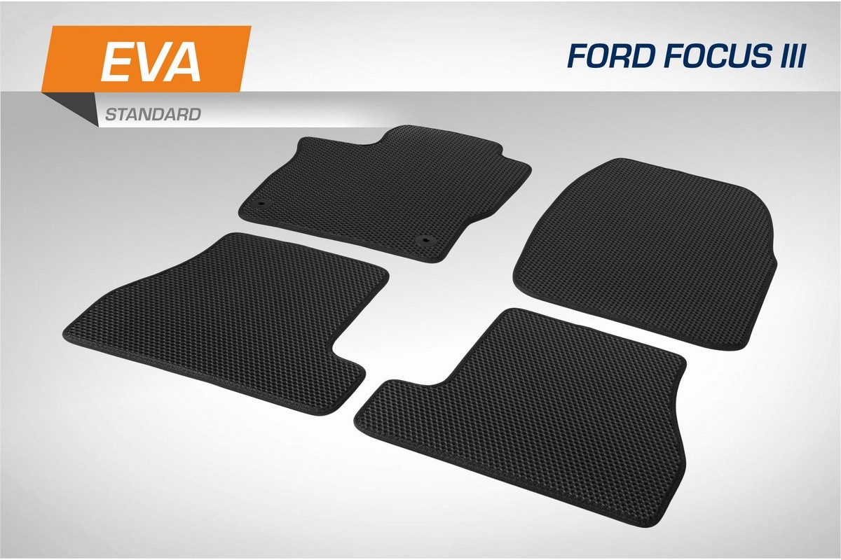 

Коврики в салон AutoFlex EVA Standard Ford Focus III поколение 11-19, 4ч., 6180101, 6180101