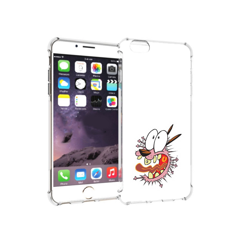 

Чехол MyPads Tocco для Apple iPhone 6 Plus испуганный бобик, Прозрачный, Tocco