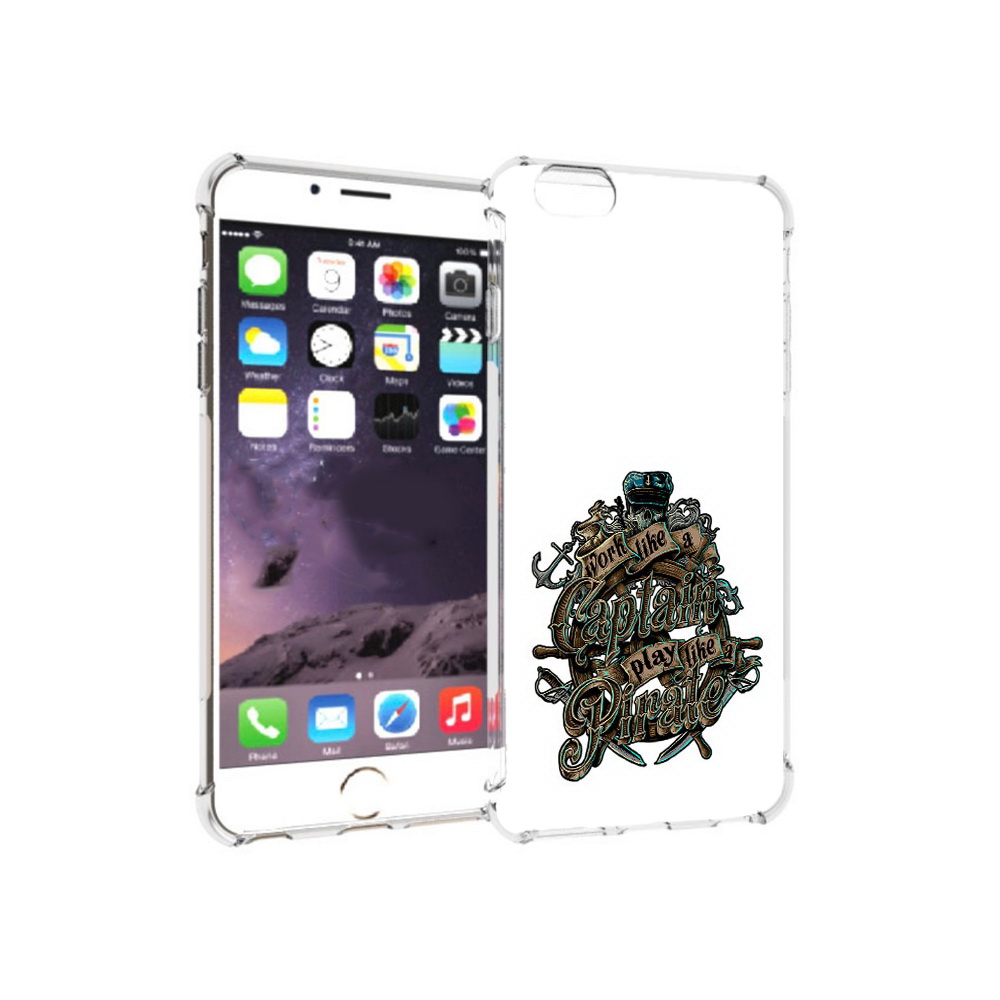 

Чехол MyPads Tocco для Apple iPhone 6 Plus капитан пиратов, Прозрачный, Tocco