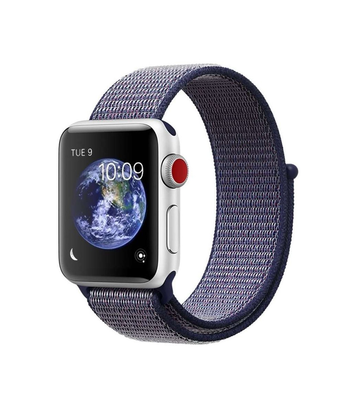 

Ремешок нейлоновый для Apple Watch 38/40 мм Черный с синим