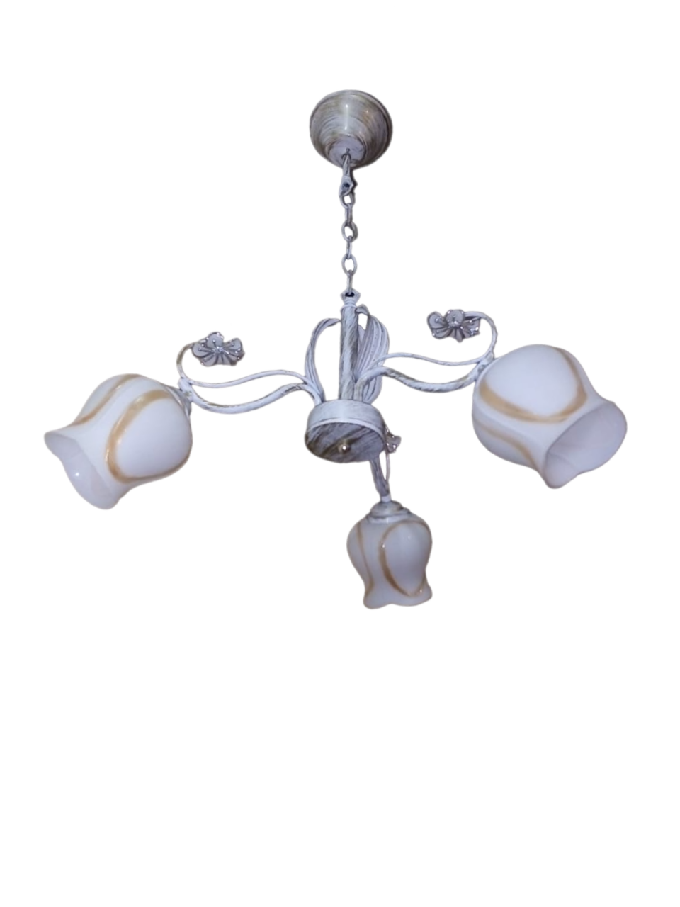 

Люстра LVK 32301/3 white with gold D40H55 3xE27x60W, LVK 32301/3