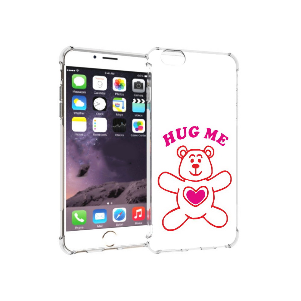 

Чехол MyPads Tocco для Apple iPhone 6 Plus 14 февраля обними меня, Прозрачный, Tocco