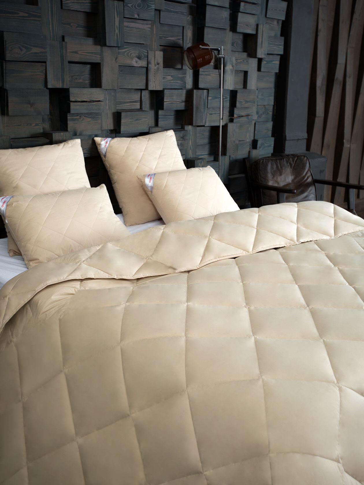 

Одеяло с Верблюжьей шерстью Ol-tex всесезонное 140х205 ОВТ-15-3, Бежевый, Одеяло Верблюд всесезонное