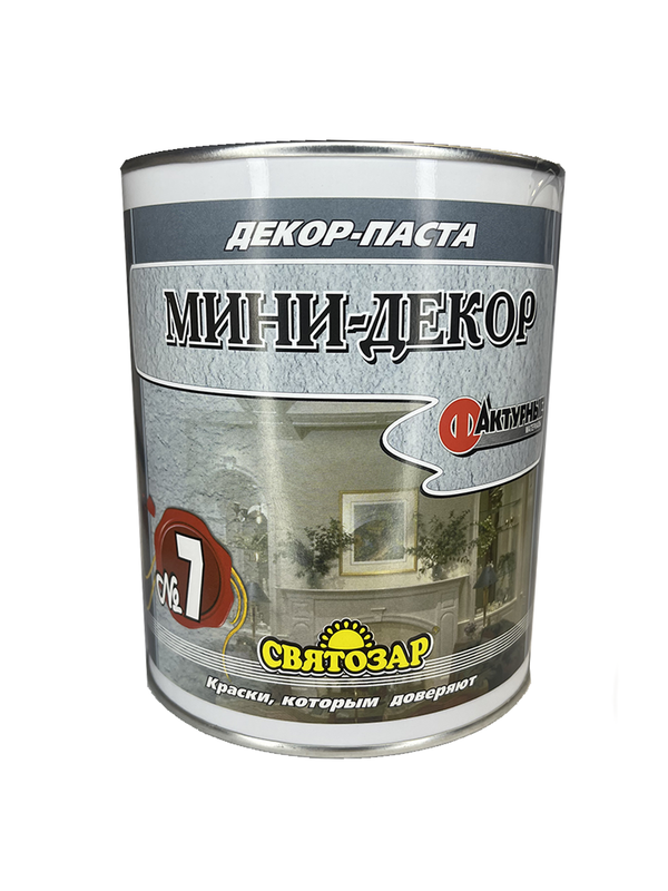 

Штукатурка Finlux Святозар-7 Антик Декор белая 7кг, Белый
