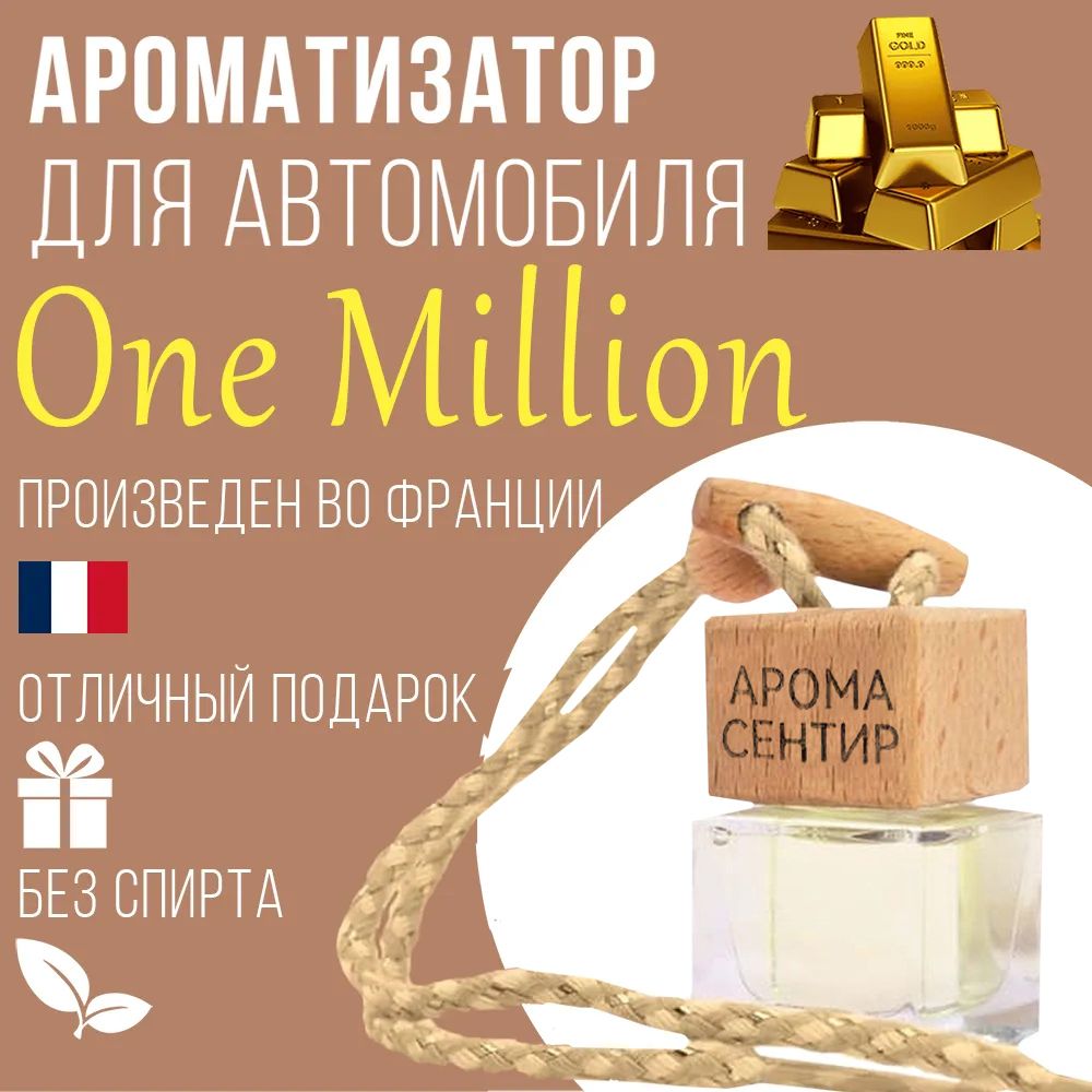 

Автомобильный ароматизатор Аромастайл флакон с деревянной крышкой аромат 1 million