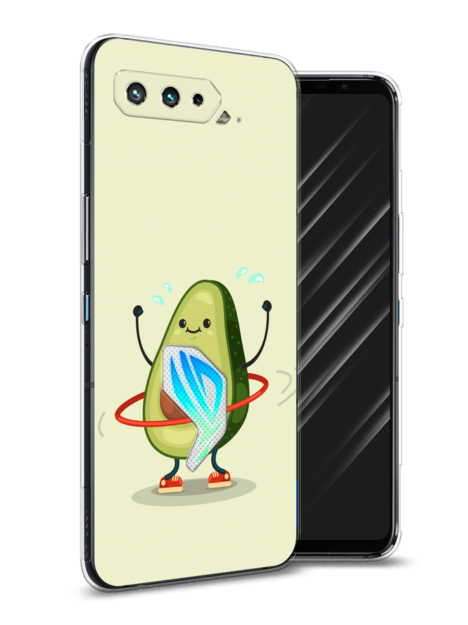 

Чехол Awog на Asus ROG Phone 5S "Авокадо с обручем", Бежевый, 44550-10