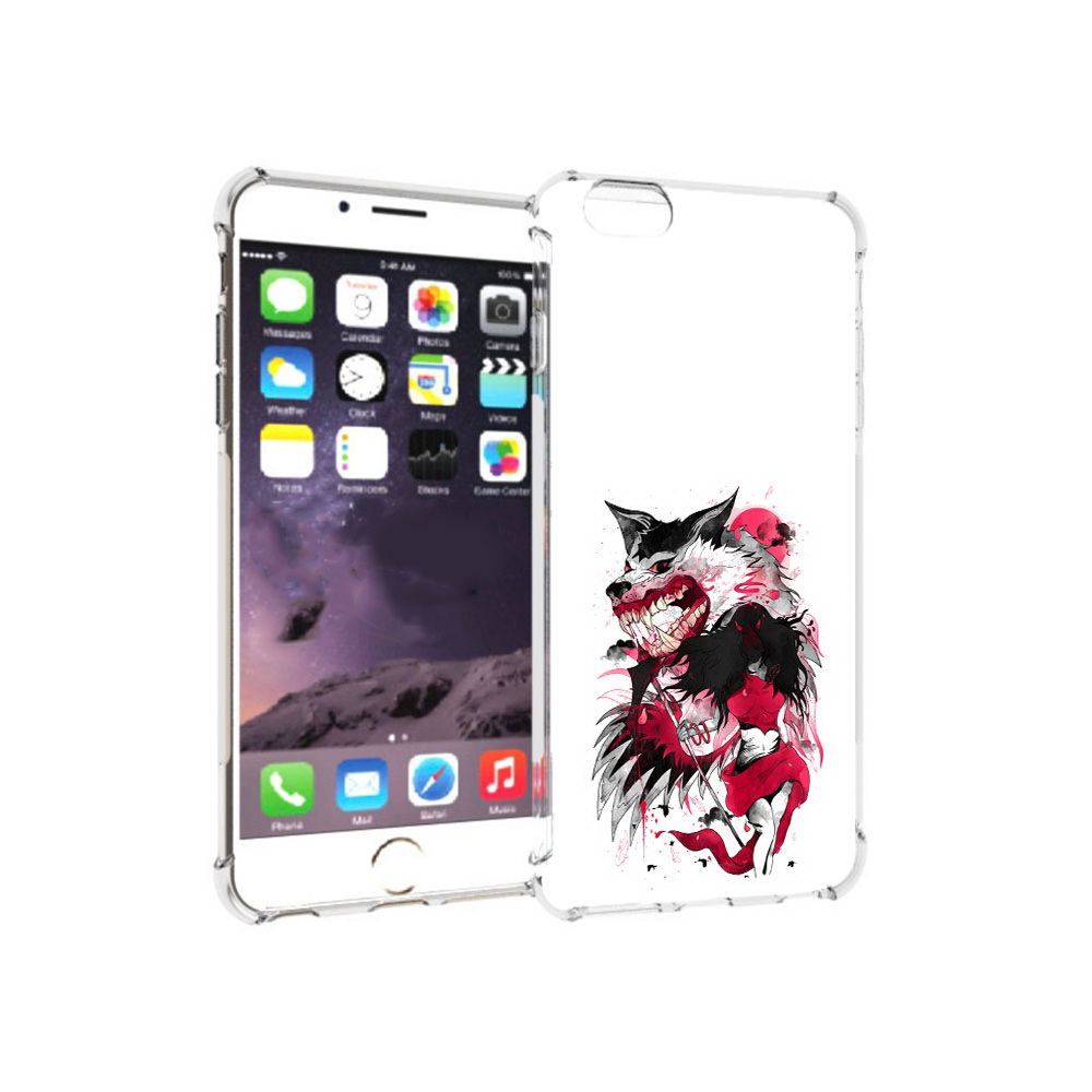 

Чехол MyPads Tocco для Apple iPhone 6 Plus красная шапочка, Прозрачный, Tocco