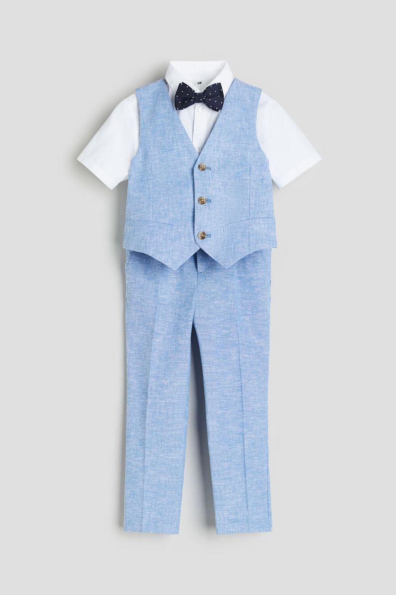

Костюм повседневный детский H&M 1217936, Голубой; Белый, 98, 1217936