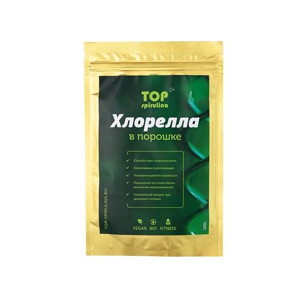 фото Хлорелла top spirulina порошок