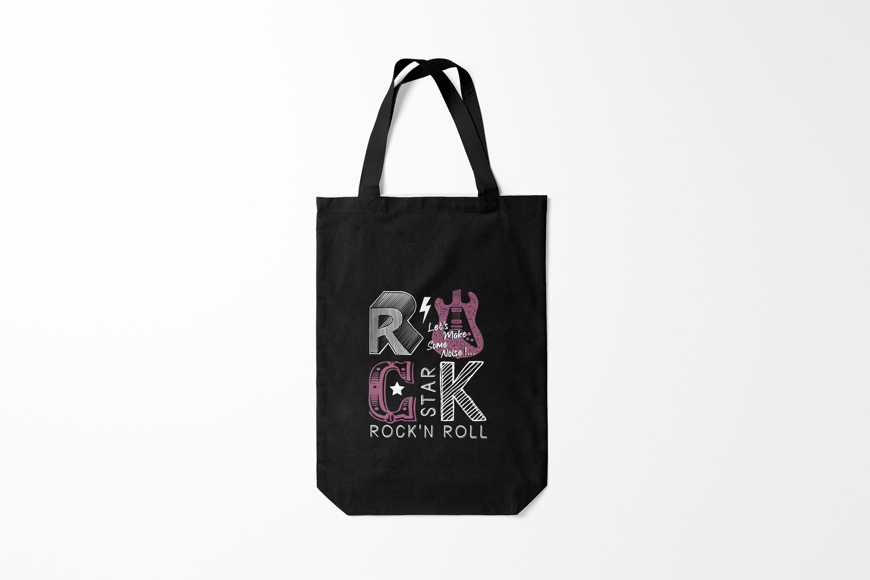 

Сумка шoппер унисекс Burnettie Разный Rock star, черный, Разный Rock star