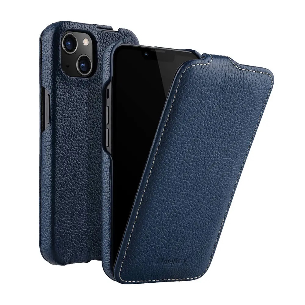 

Чехол Melkco Jacka Type для Apple iPhone 14 темно-синий, Jacka Type