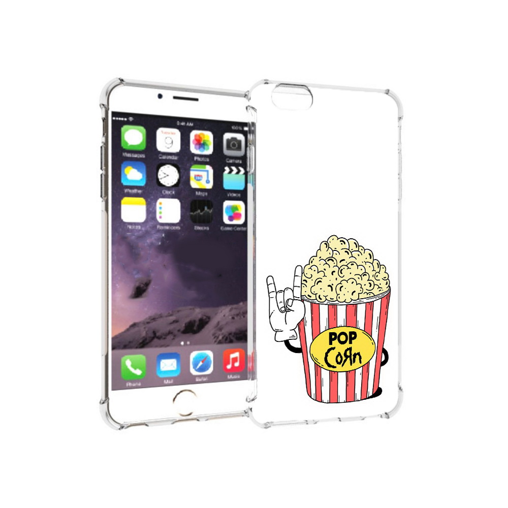 

Чехол MyPads Tocco для Apple iPhone 6 Plus крутой попкорн, Прозрачный, Tocco