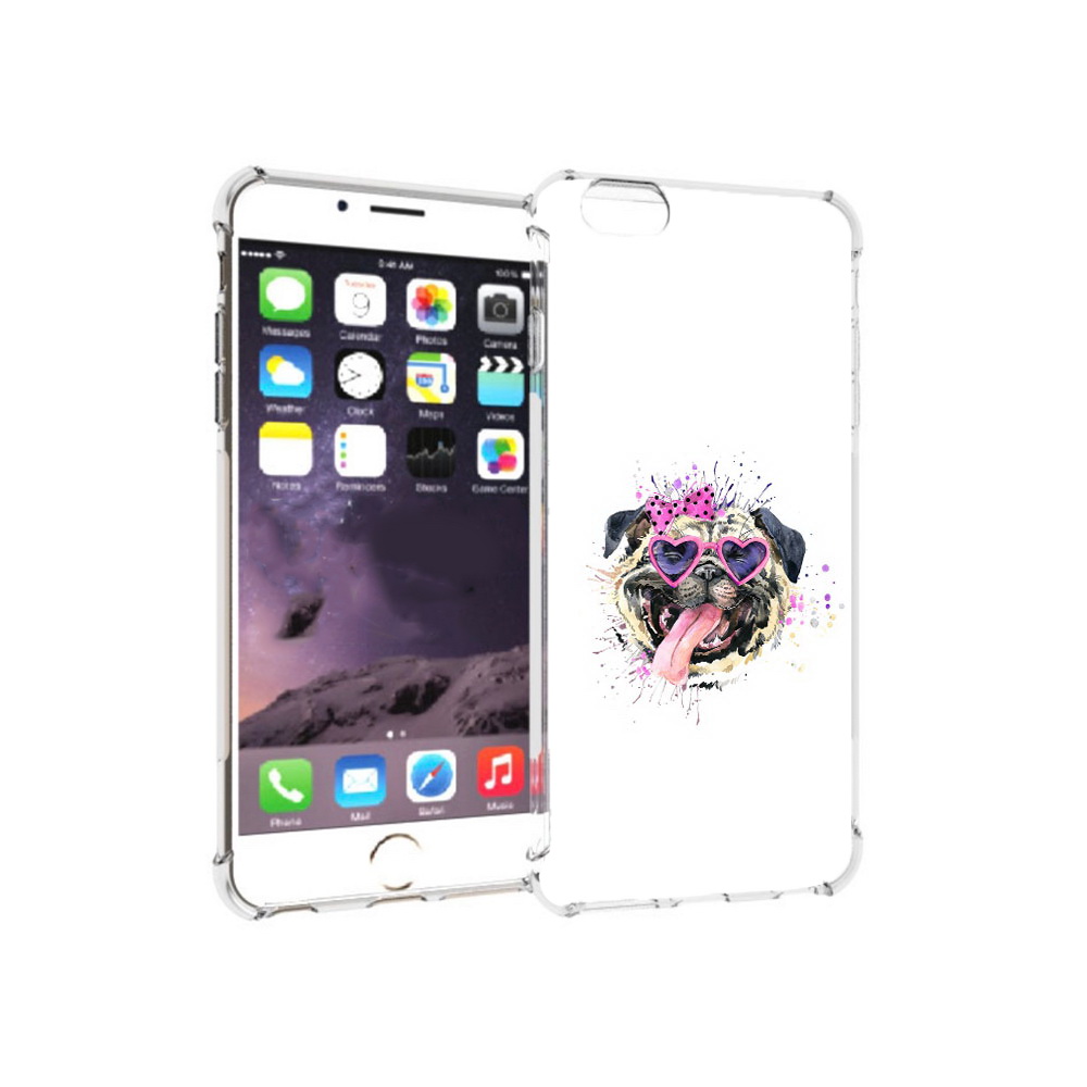 

Чехол MyPads Tocco для Apple iPhone 6 Plus Веселая собака, Прозрачный, Tocco