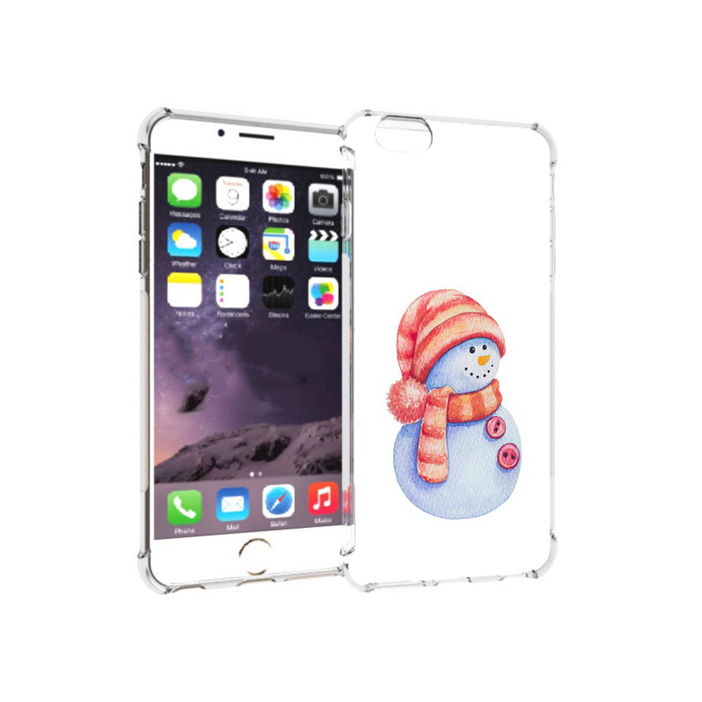 

Чехол MyPads Tocco для Apple iPhone 6 Plus Веселый снеговик, Прозрачный, Tocco