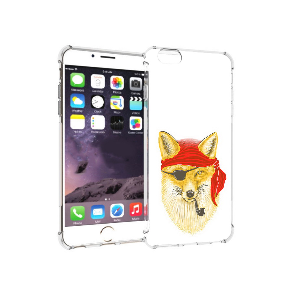 

Чехол MyPads Tocco для Apple iPhone 6 Plus лиса-пират, Прозрачный, Tocco