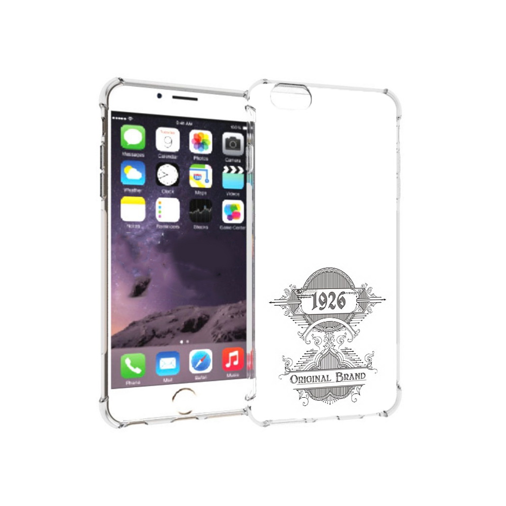 Чехол MyPads Tocco для Apple iPhone 6 Plus логотип черно белый