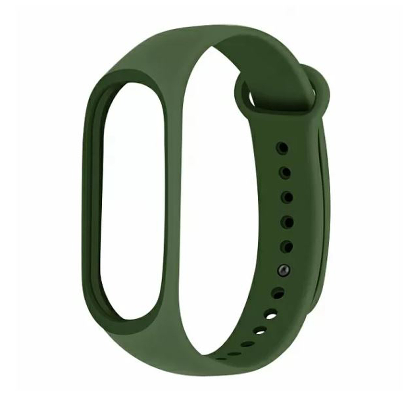 Силиконовый ремешок для Xiaomi Mi Band 5/6 Dark Green