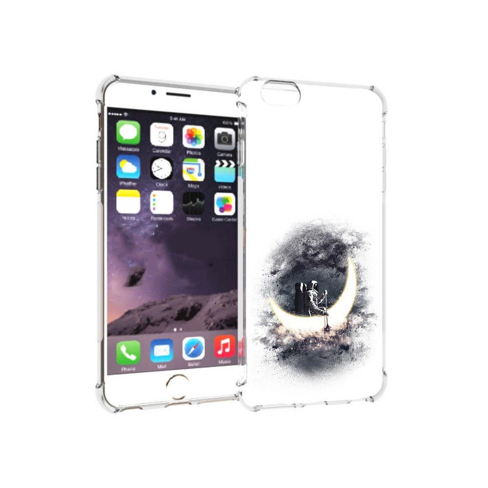 

Чехол MyPads Tocco для Apple iPhone 6 Plus лунный путешественник, Прозрачный, Tocco