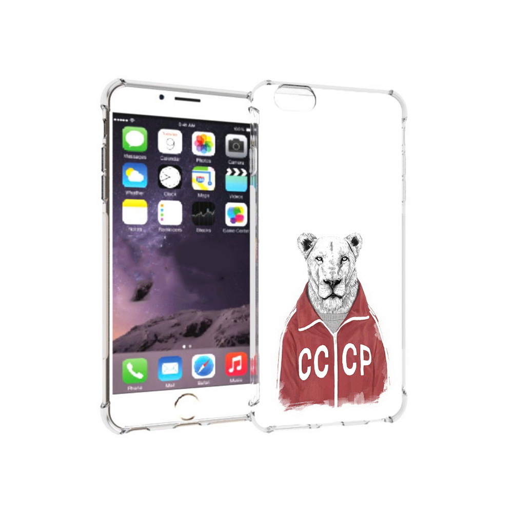 

Чехол MyPads Tocco для Apple iPhone 6 Plus львица ссср, Прозрачный, Tocco