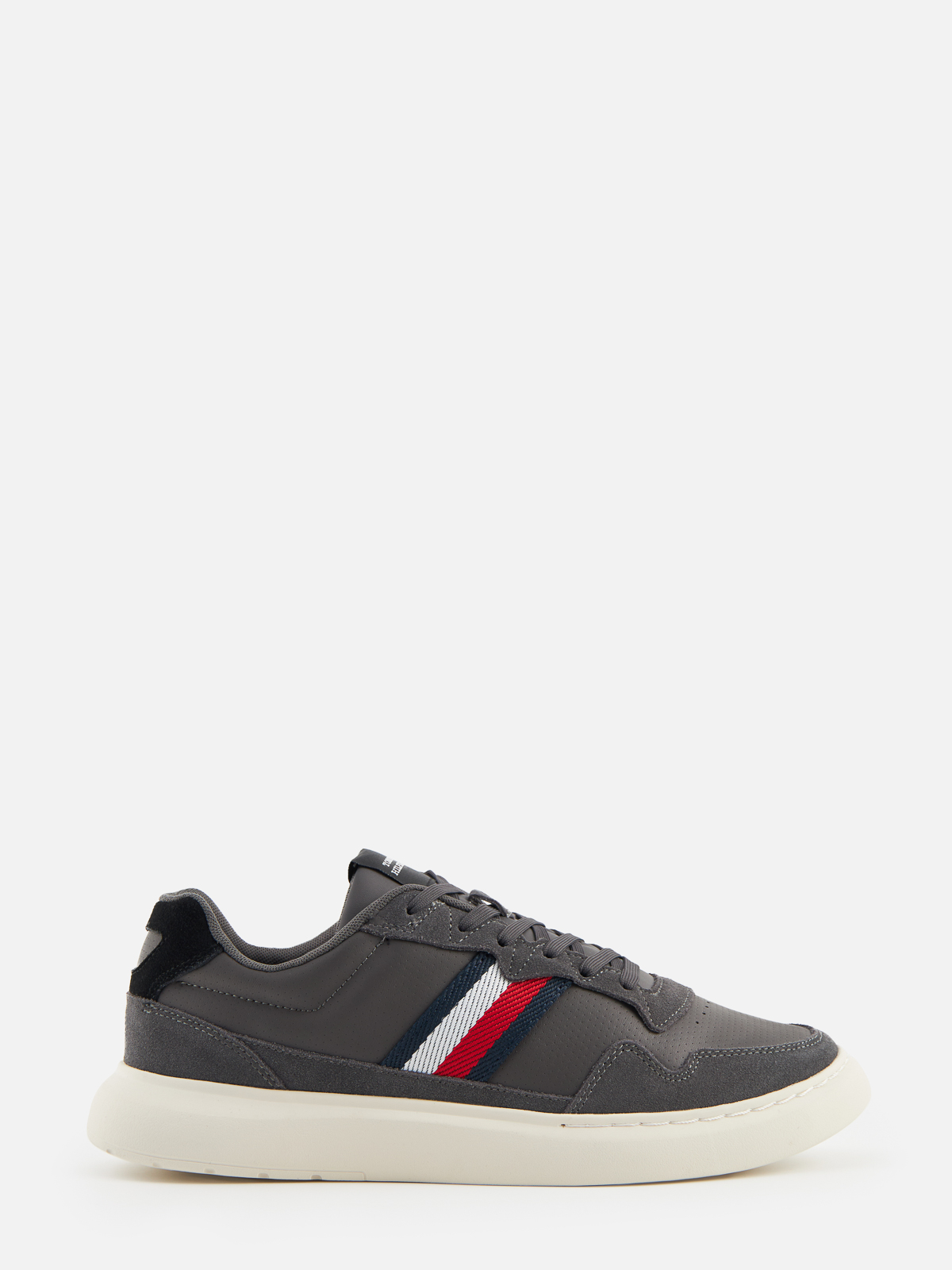 

Кеды мужские Tommy Hilfiger FM0FM04889 серые 43 EU, Серый, FM0FM04889