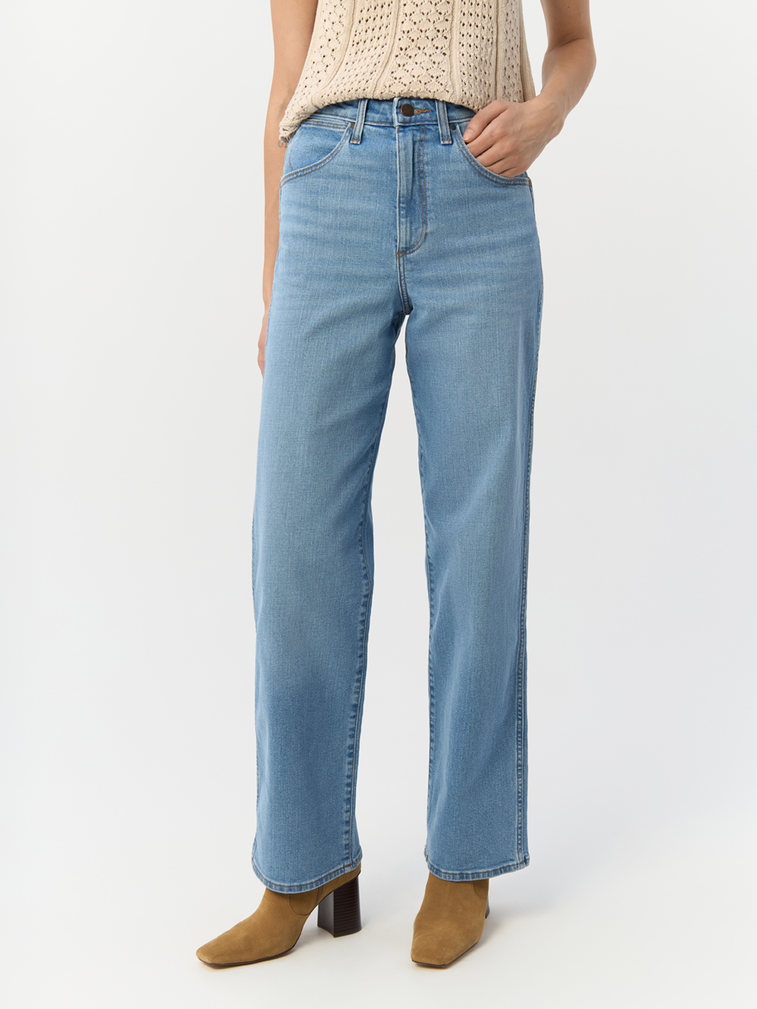 

Джинсы женские Wrangler 112339501 голубые 28/30, Голубой, 112339501