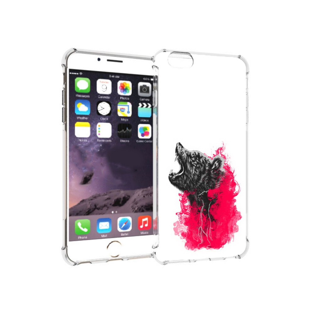 

Чехол MyPads Tocco для Apple iPhone 6 Plus медведь в дымке, Прозрачный, Tocco