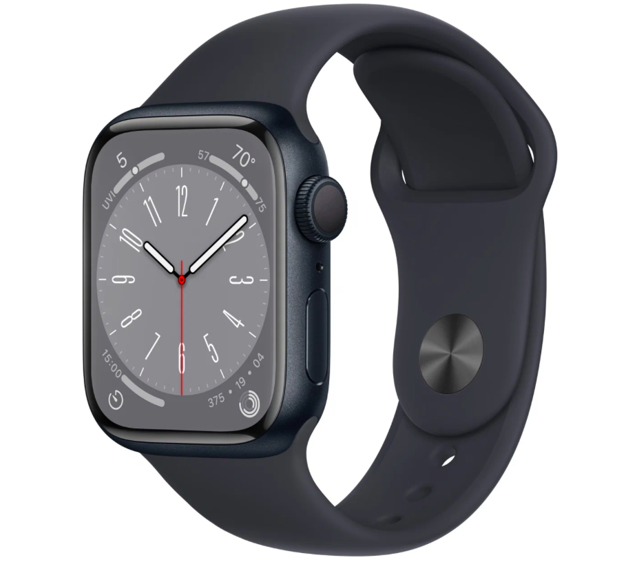 

Часы Apple Watch Series 8 GPS 41mm Midnight Aluminum Case/Midnight Sport Band (MNP53), Series 8 41mm
