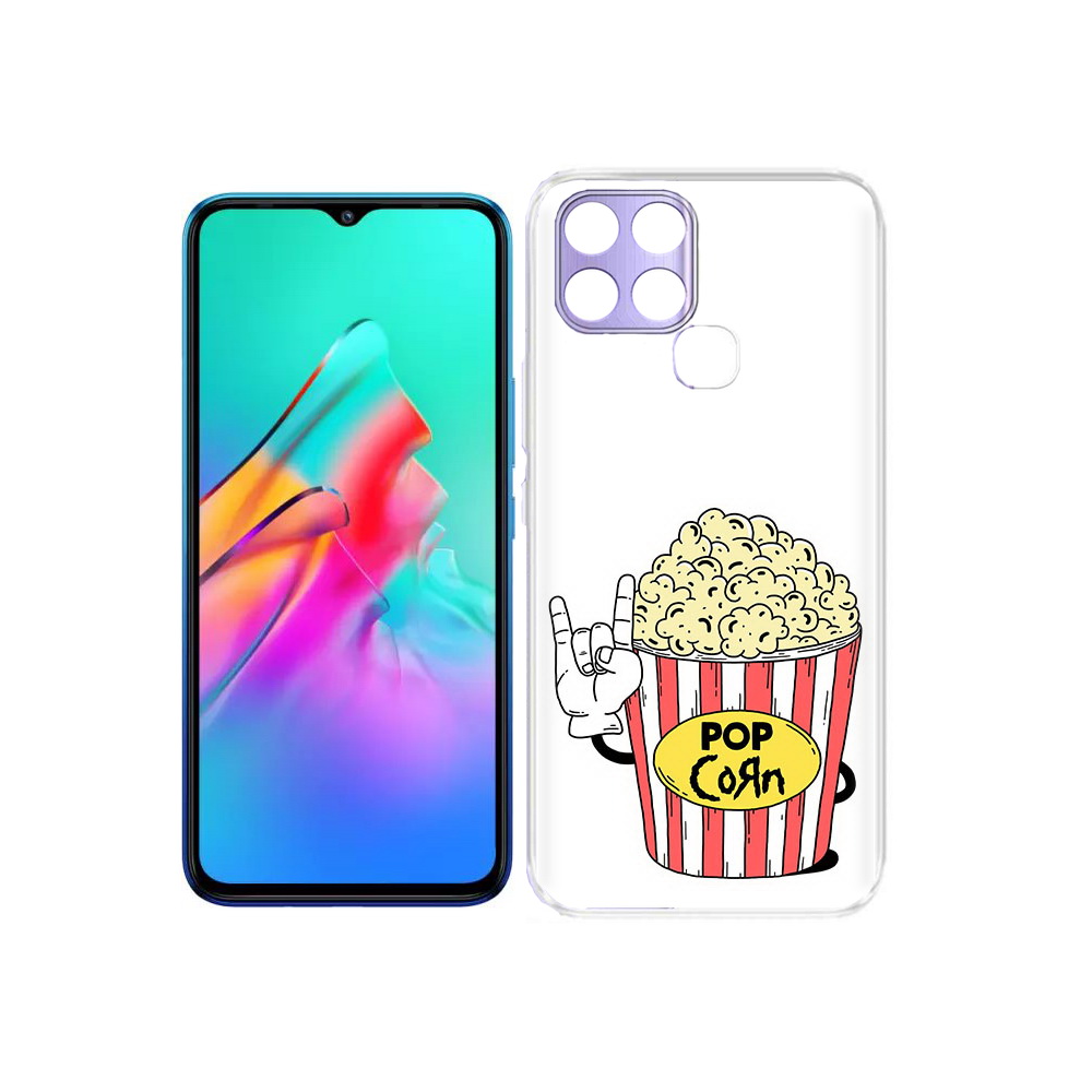 

Чехол MyPads Tocco для Infinix Smart 6 крутой попкорн, Прозрачный, Tocco