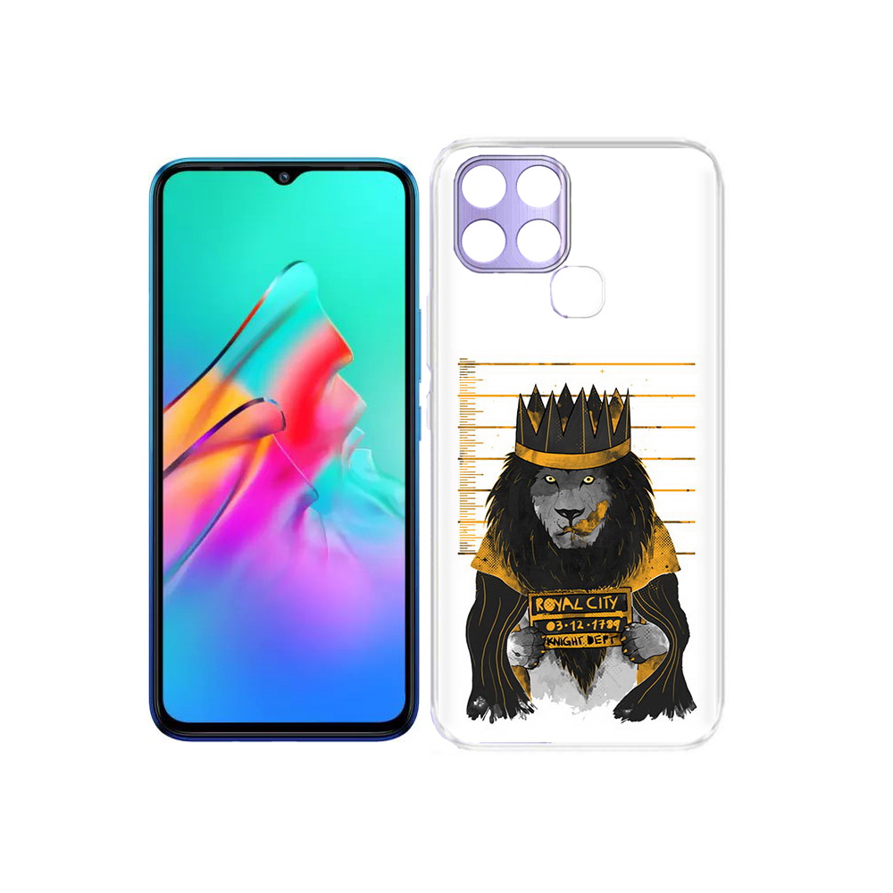 

Чехол MyPads Tocco для Infinix Smart 6 лев в законе, Прозрачный, Tocco