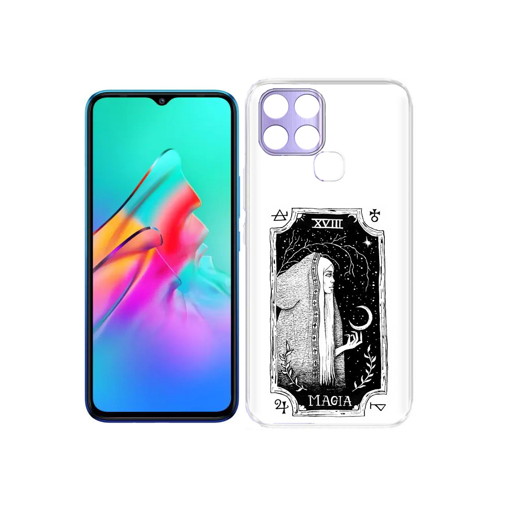 

Чехол MyPads Tocco для Infinix Smart 6 лунная магия, Прозрачный, Tocco