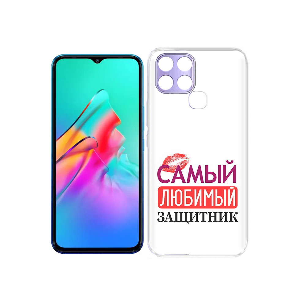 

Чехол MyPads Tocco для Infinix Smart 6 любимый защитник, Прозрачный, Tocco