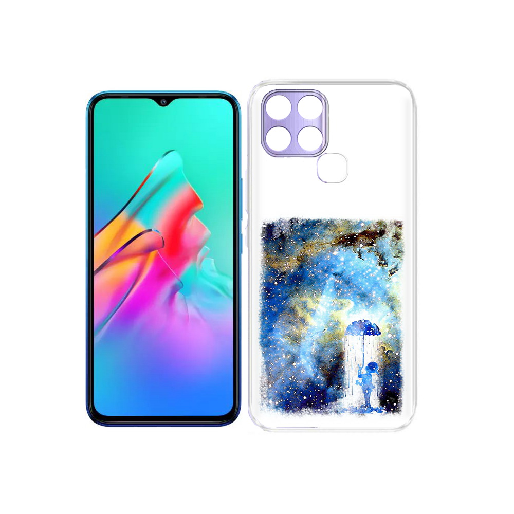 

Чехол MyPads Tocco для Infinix Smart 6 мальчик в небе, Прозрачный, Tocco